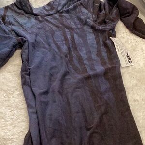 Inked Forest Print Long Sleeve Top